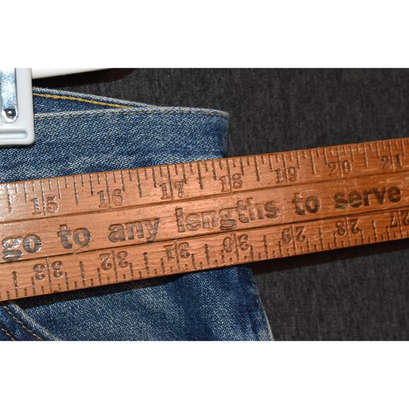 Wrangler George Strait Men's 35x34 Cowboy Cut Denim Jeans Distressed Western - Picture 9 of 10